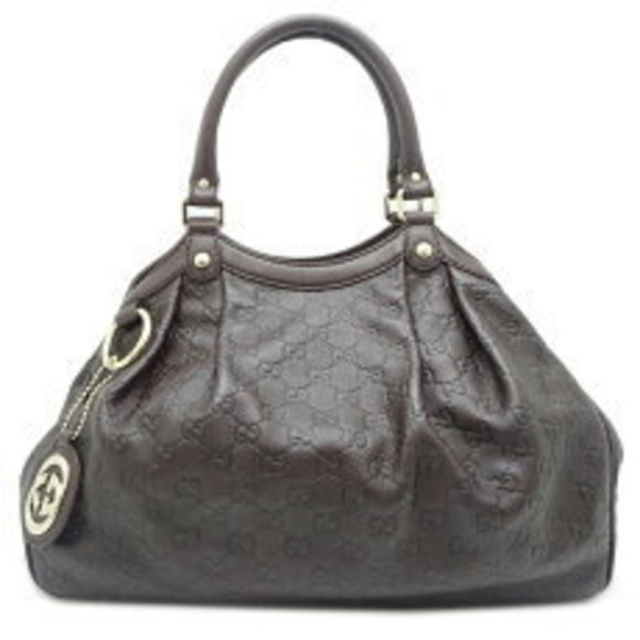 Gucci Sukey Handbag Guccissima Leather Black - Picture 1 of 9